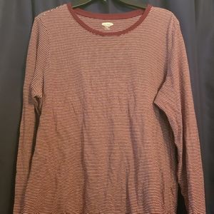 Maroon stripped shirt